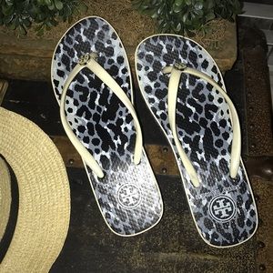 Tory Burch Wedged Flip Flops sz 7
